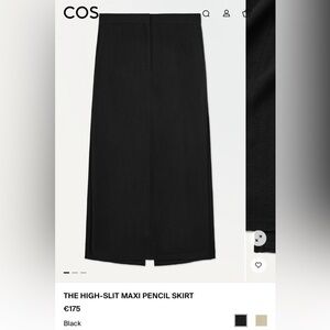 COS Elegant Black Pencil Skirt